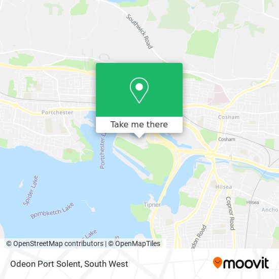 Odeon Port Solent map