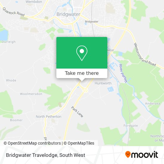 Bridgwater Travelodge map