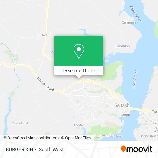 BURGER KING map