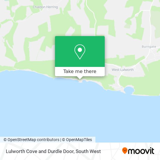 Lulworth Cove and Durdle Door map