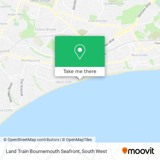 Land Train Bournemouth Seafront map