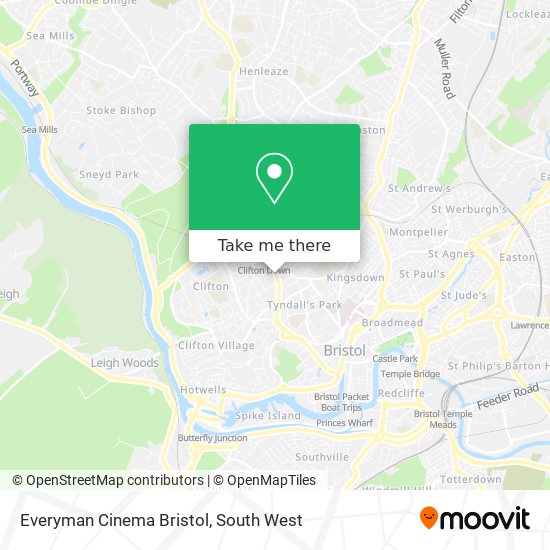 Everyman Cinema Bristol map