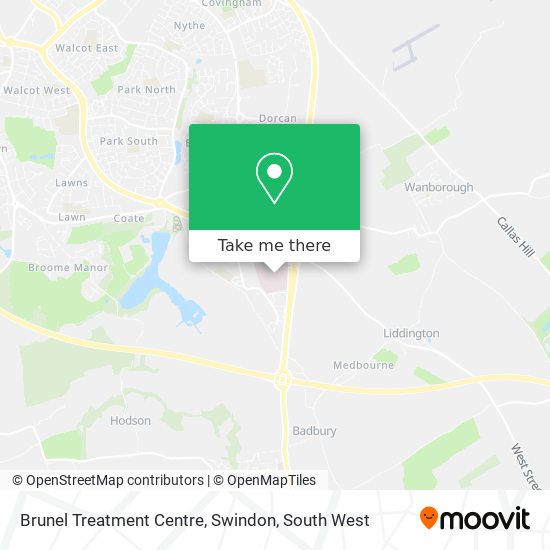 Brunel Treatment Centre, Swindon map