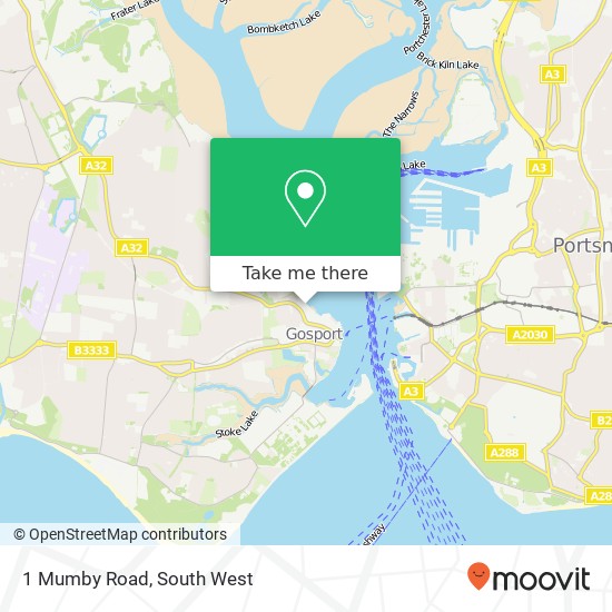 1 Mumby Road, Gosport Gosport map