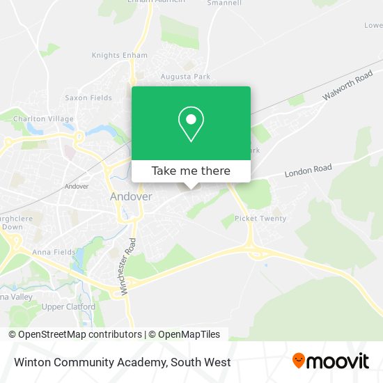 Winton Community Academy map