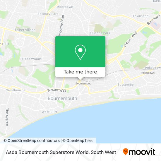 Asda Bournemouth Superstore World map