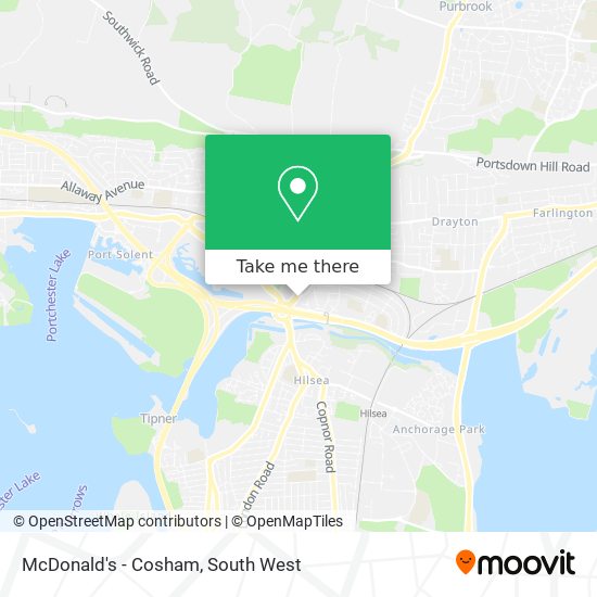 McDonald's - Cosham map