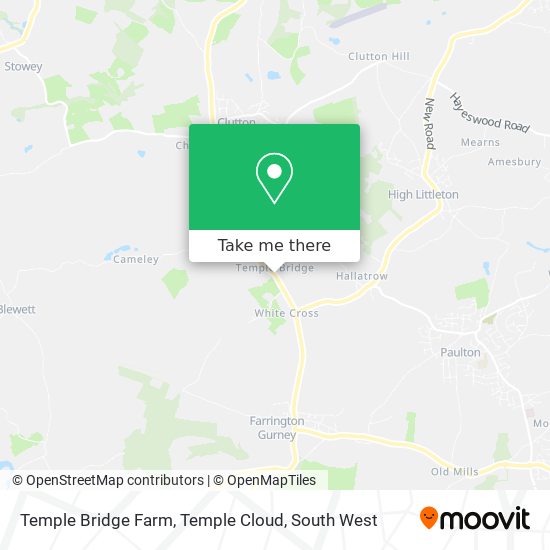 Temple Bridge Farm, Temple Cloud map