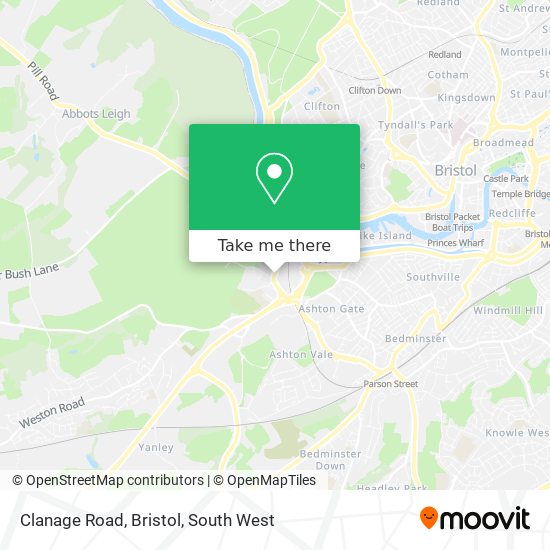 Clanage Road, Bristol map