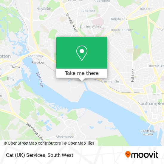 Cat (UK) Services map