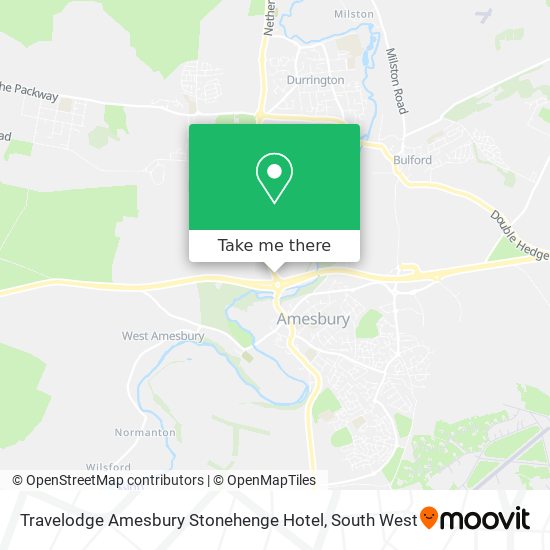 Travelodge Amesbury Stonehenge Hotel map