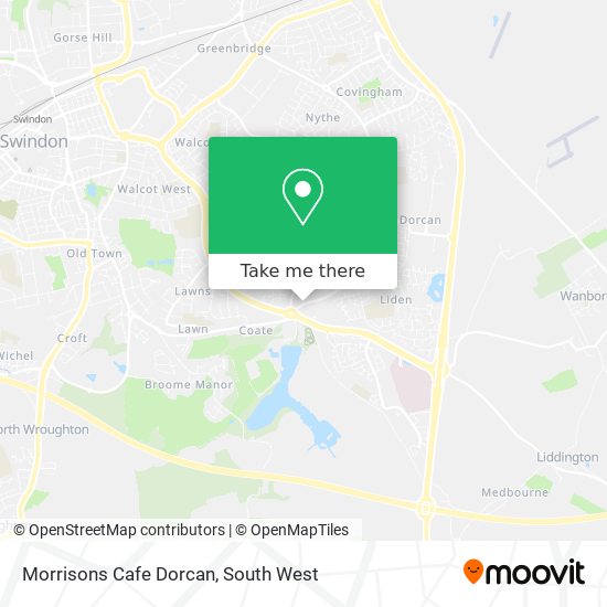 Morrisons Cafe Dorcan map