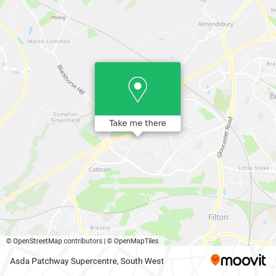Asda Patchway Supercentre map