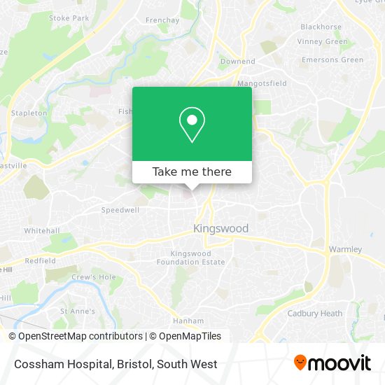 Cossham Hospital, Bristol map