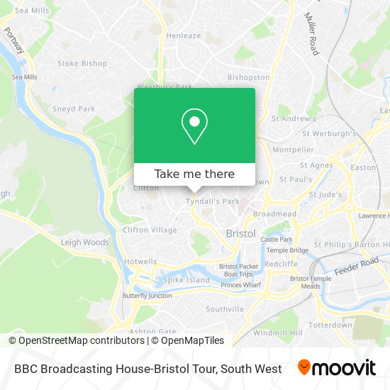 BBC Broadcasting House-Bristol Tour map