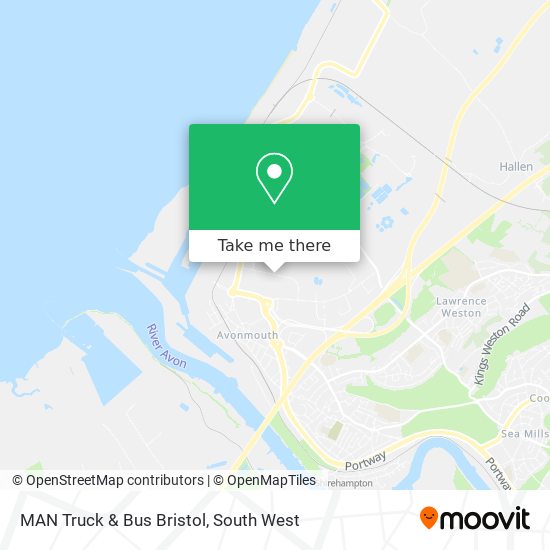 MAN Truck & Bus Bristol map