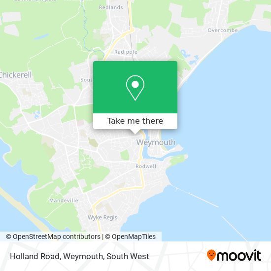 Holland Road, Weymouth map