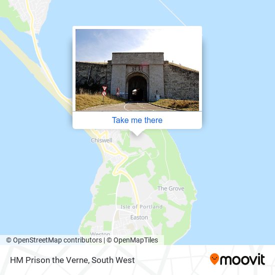 HM Prison the Verne map