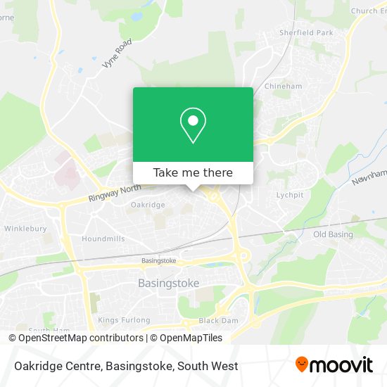 Oakridge Centre, Basingstoke map