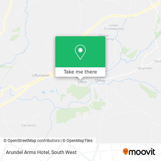 Arundel Arms Hotel map
