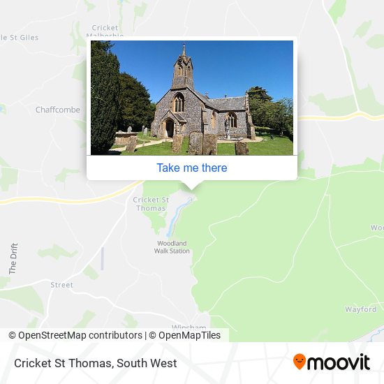 How to get to Cricket St Thomas in South Somerset by bus or train?