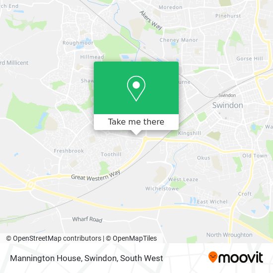 Mannington House, Swindon map