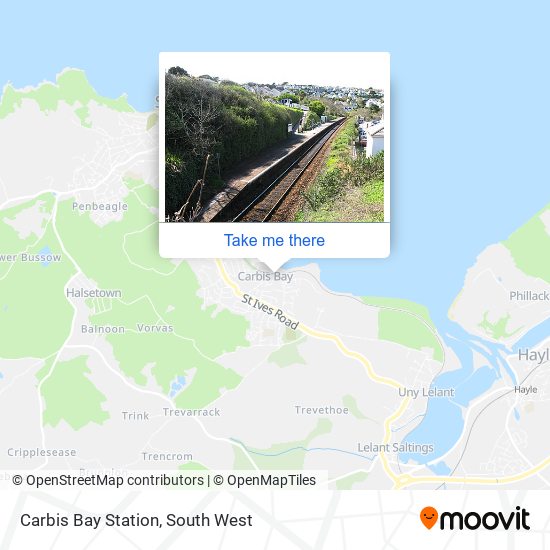 Carbis Bay Station map