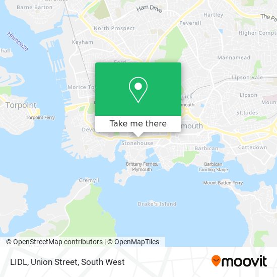 LIDL, Union Street map