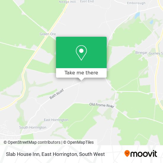 Slab House Inn, East Horrington map