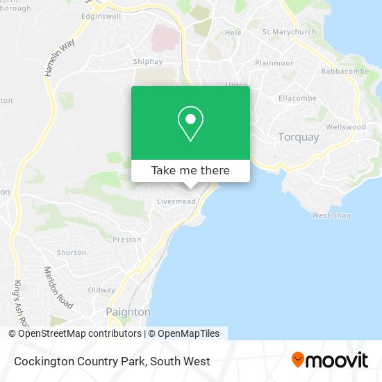 Cockington Country Park map