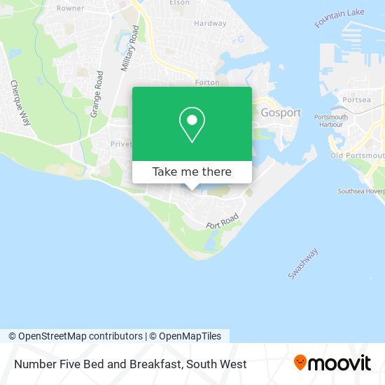 Number Five Bed and Breakfast map