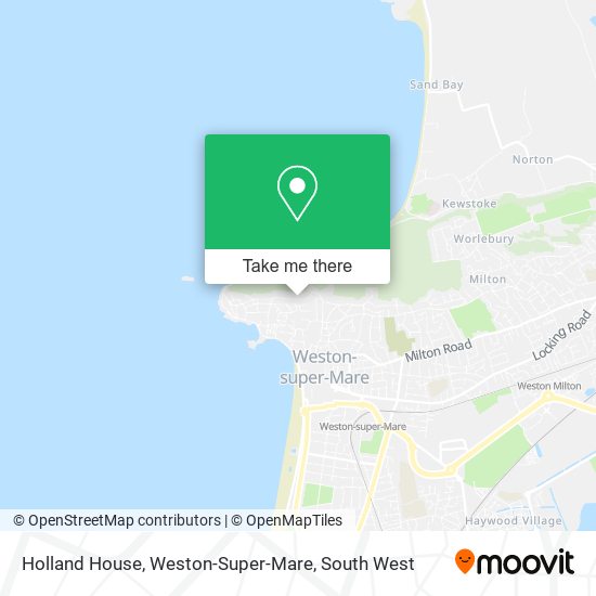 Holland House, Weston-Super-Mare map