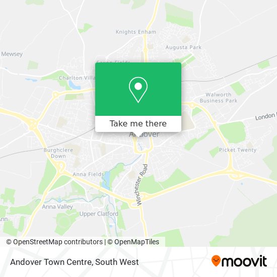 Andover Town Centre map
