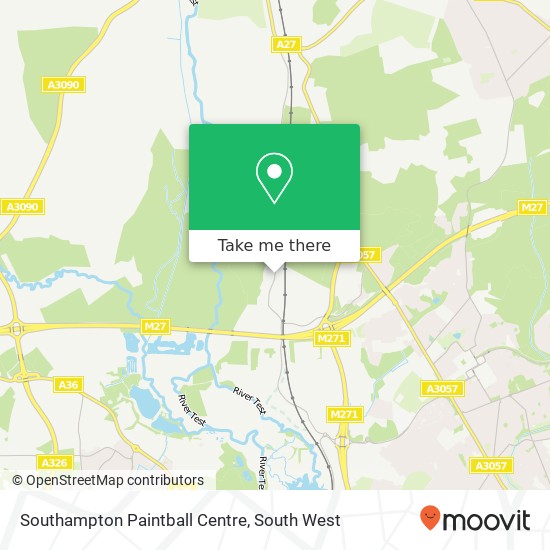 Southampton Paintball Centre, Lee Lane Southampton Southampton SO16 0 map