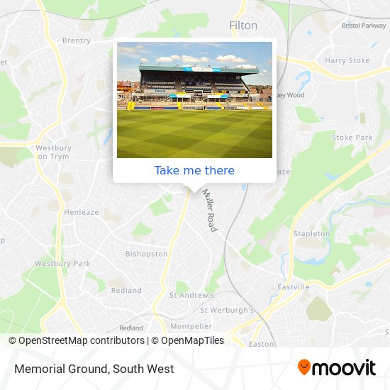 Memorial Ground map