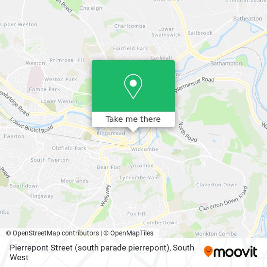 Pierrepont Street (south parade pierrepont) map