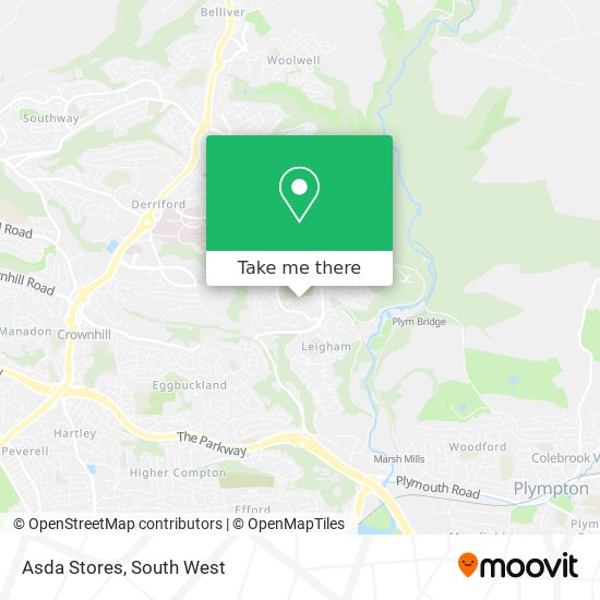 Asda Stores map