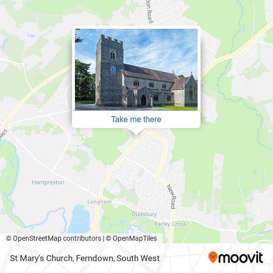 St Mary's Church, Ferndown map