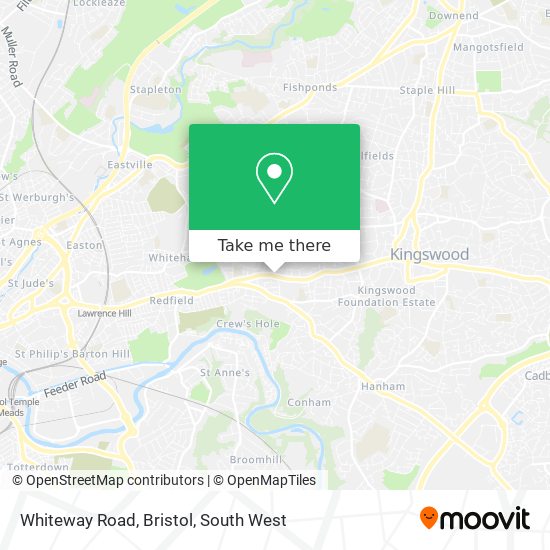 Whiteway Road, Bristol map