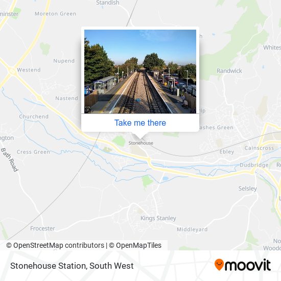 Stonehouse Station map