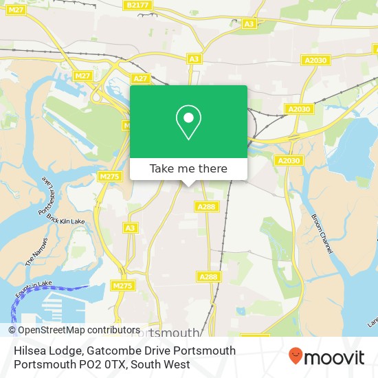 Hilsea Lodge, Gatcombe Drive Portsmouth Portsmouth PO2 0TX map