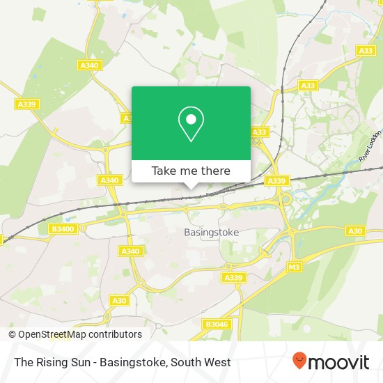 The Rising Sun - Basingstoke, Chapel Hill Basingstoke Basingstoke RG21 5 map
