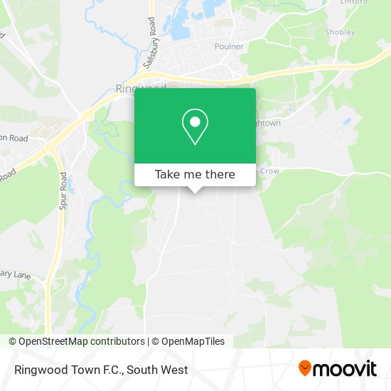 Ringwood Town F.C. map