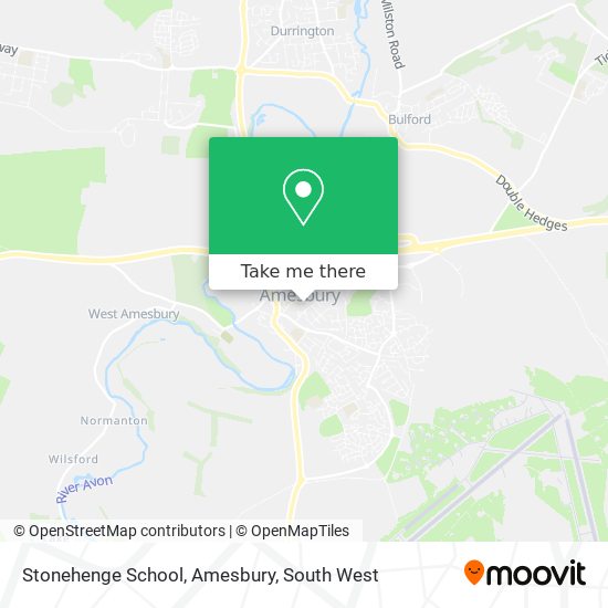 Stonehenge School, Amesbury map