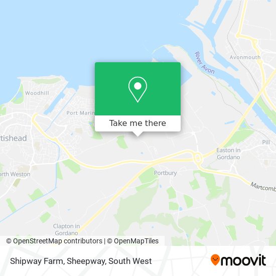 Shipway Farm, Sheepway map