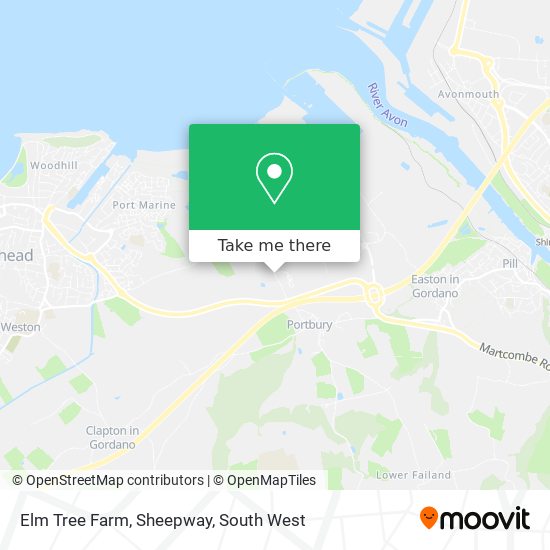 Elm Tree Farm, Sheepway map