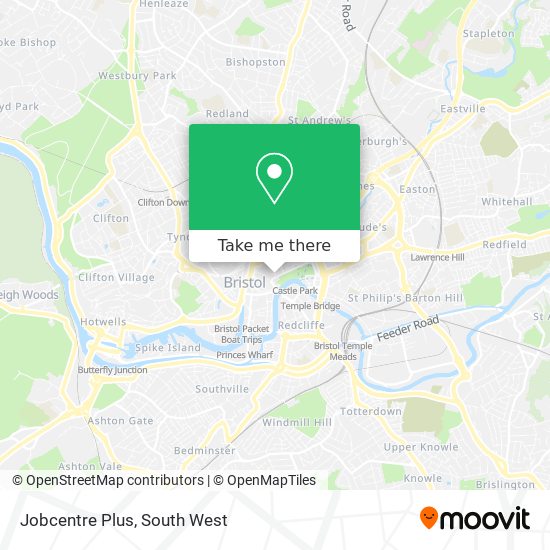 Jobcentre Plus map