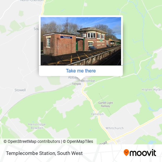 Templecombe Station map
