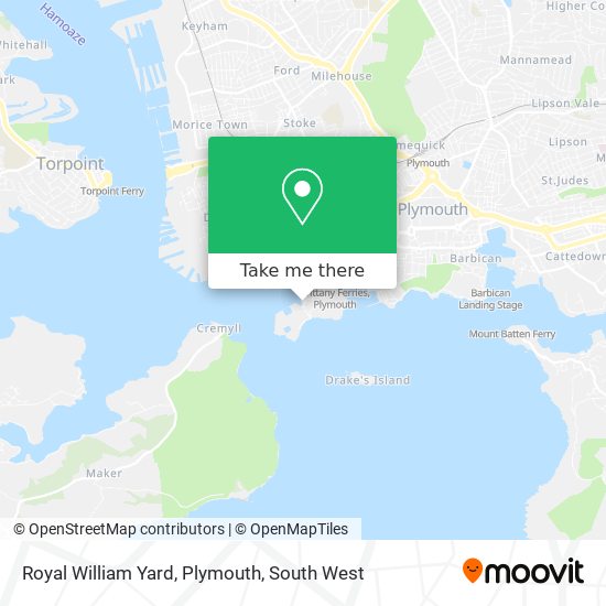 Royal William Yard, Plymouth map