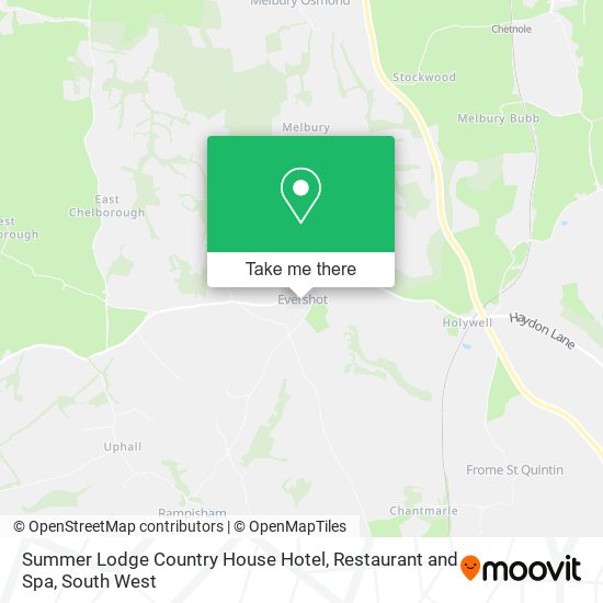 Summer Lodge Country House Hotel, Restaurant and Spa map